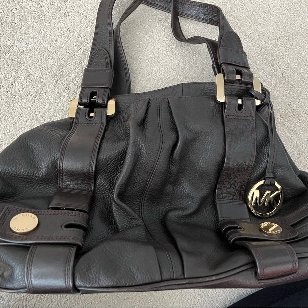 Michael Kors Dark brown harness bag